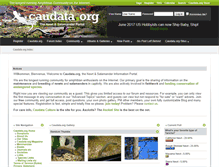 Tablet Screenshot of caudata.net